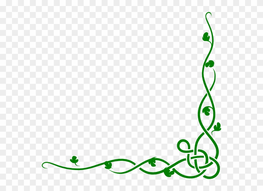 Download Ivy Clipart Green Vine Vines Clipart Border Png Download