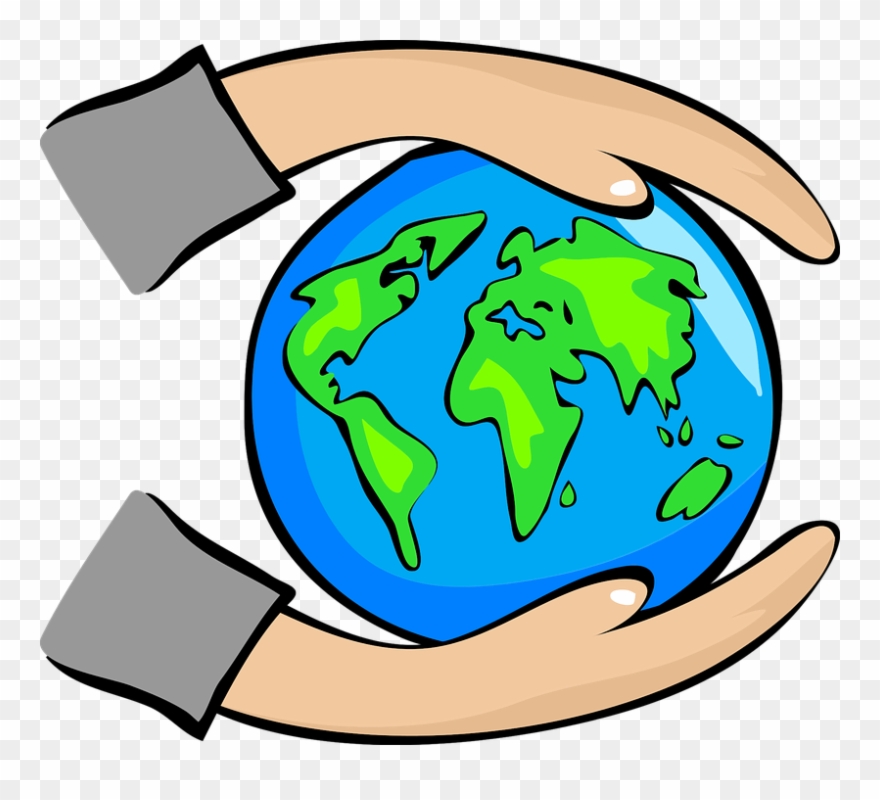 Earth Free To Use Clip Art - Helping The Environment Clipart - Png Download