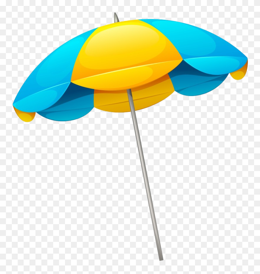 Umbrella Template, Tropical Nursery, Beach Clipart, - Beach Umbrella Cartoon Transparent - Png Download