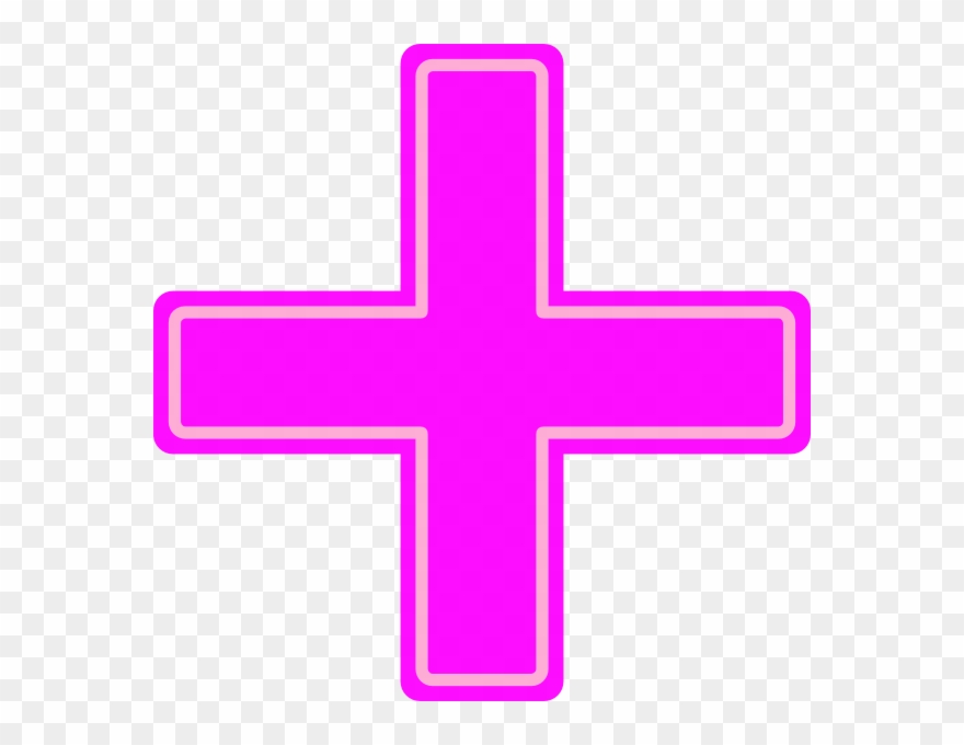 Codes For Insertion - Plus Sign Pink Clipart