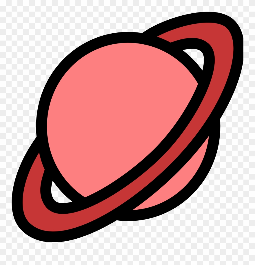 Planet Clipart Black And White - Red Planet Clipart - Png Download