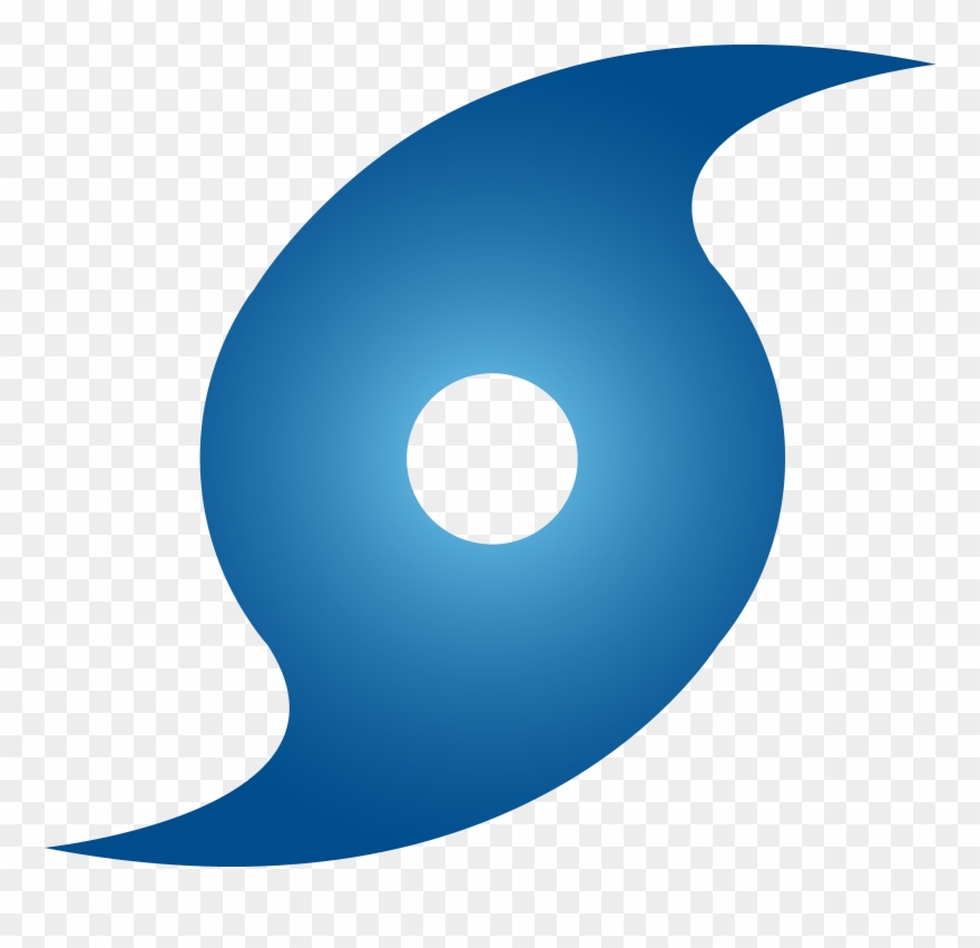 Hurricane Symbol Blue Images Clipart Png Images - Hurricane Clipart Transparent Png