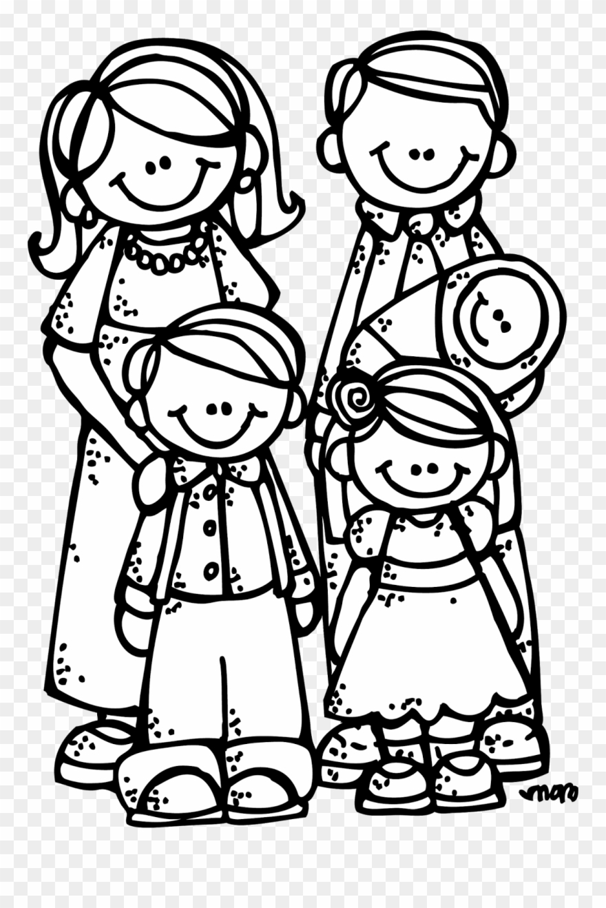 Military Clip Art Free - Family Portrait For Coloring - Png Download