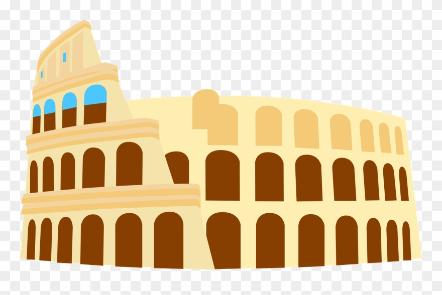 Monument Clipart Ancient History - Coliseum Clipart - Png Download