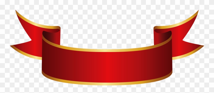 Hot Banner Clipart Clip Art Of Banner Clipart 1172 - Red And Gold Banner Png Transparent Png