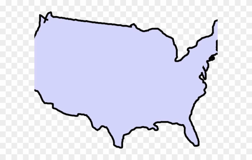 Map Of America Clip Art - Png Download