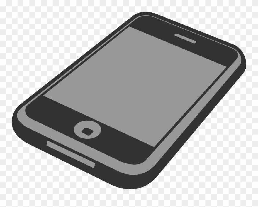 Apple Iphone Clipart Copyright Free - Smart Phone Clipart Transparent Background - Png Download