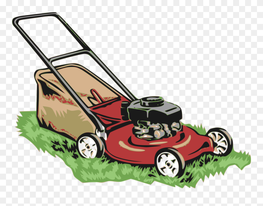 Clipart - Red Lawnmower - Lawnmower Png Transparent Png