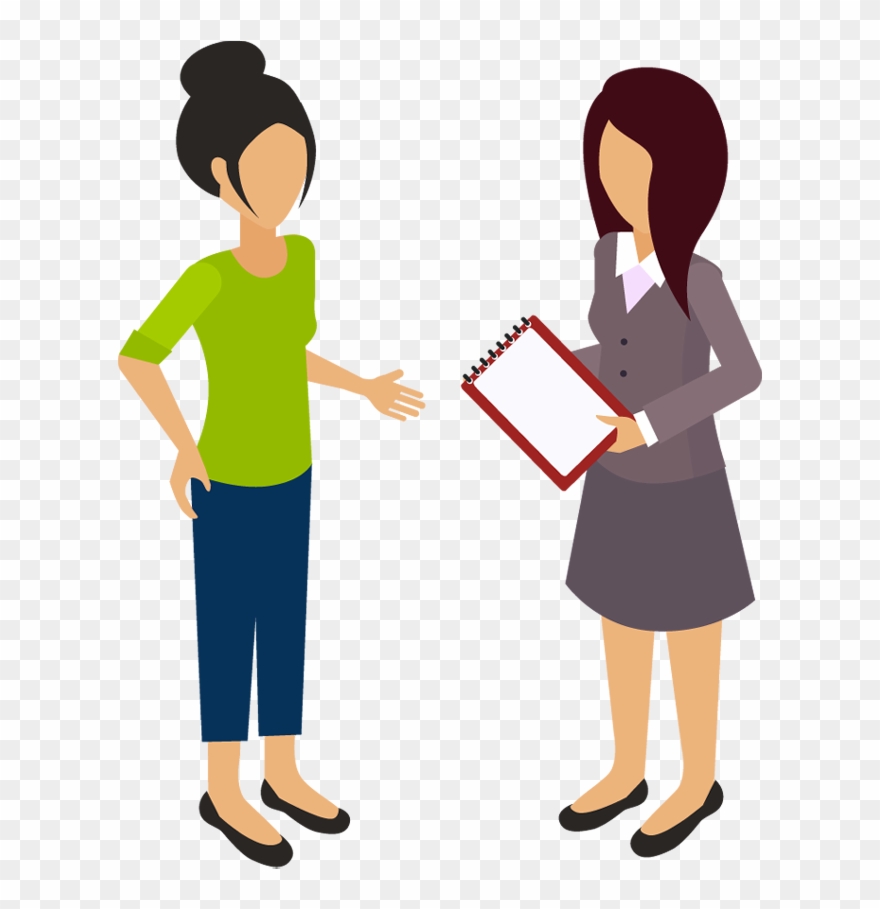 Two Business Woman Chatting Away Together With Some - Clipart Woman Business - Png Download