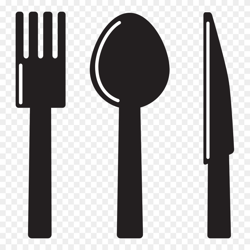 Kitchen Utensils Clip Art - Spoon And Fork Clipart - Png Download