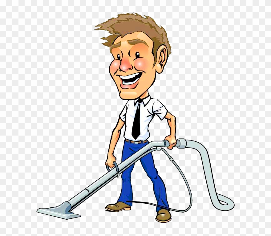 Cleaning Clip Art For Business Cards Clipart Library - Carpet Cleaning Cartoon - Png Download