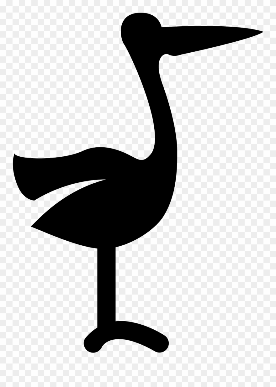 Image Royalty Free Library Silhouette At Getdrawings - Cegonha Icon Clipart