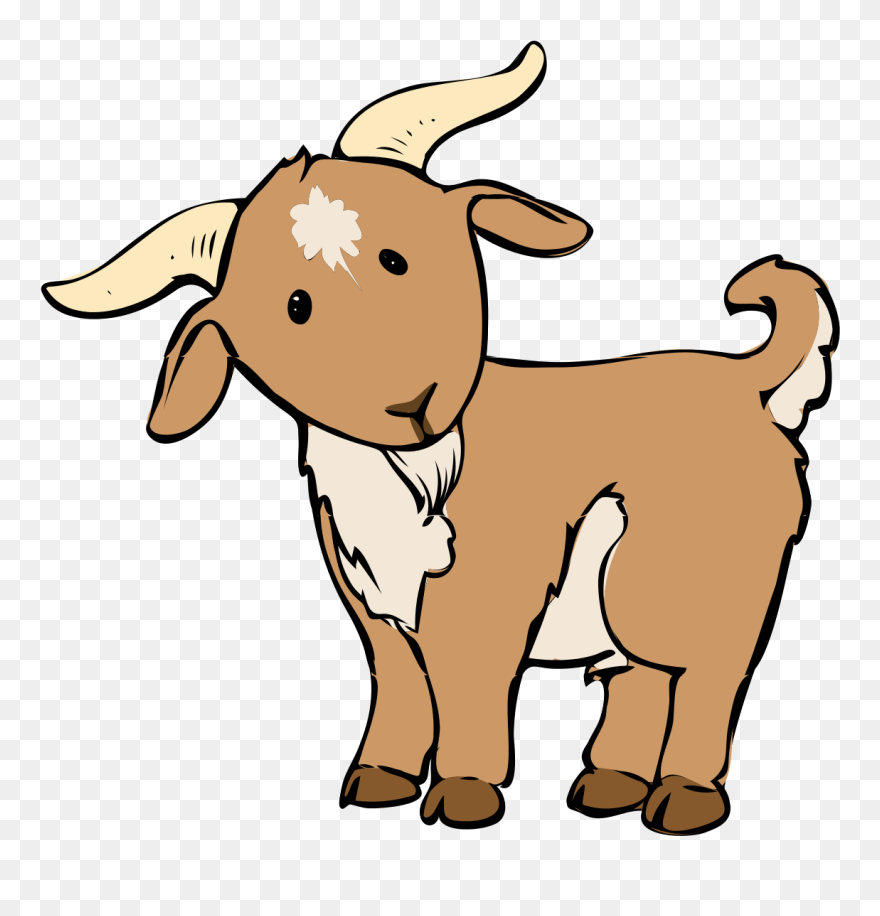 Cute Baby Horse Clipart - Goat Clip Art - Png Download