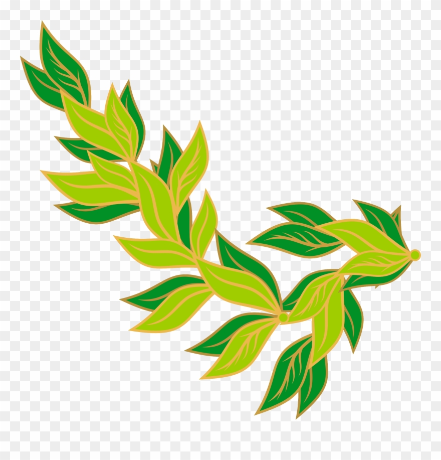 Clipart - Green Leaves Border Clip Art - Png Download