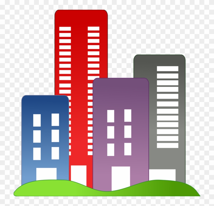 Vector Buildings Business Building - Commercial Real Estate Clipart - Png Download