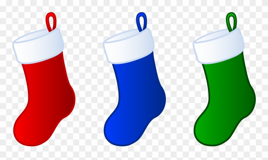 Stocking Clip Art Free - Stockings Clip Art Christmas - Png Download