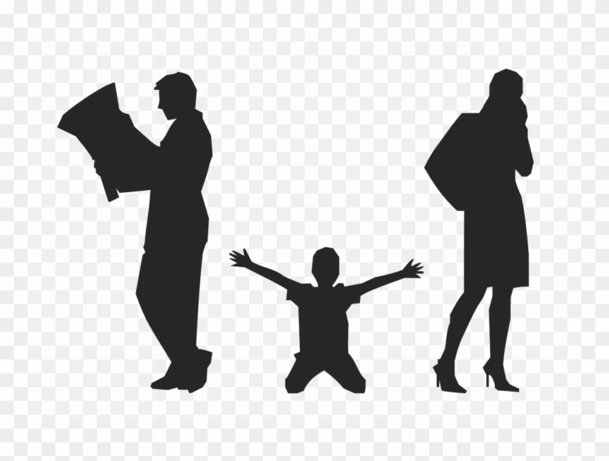 Summary By Summary Reads 9781530073870 Clipart Divorce - Divorce Family - Png Download