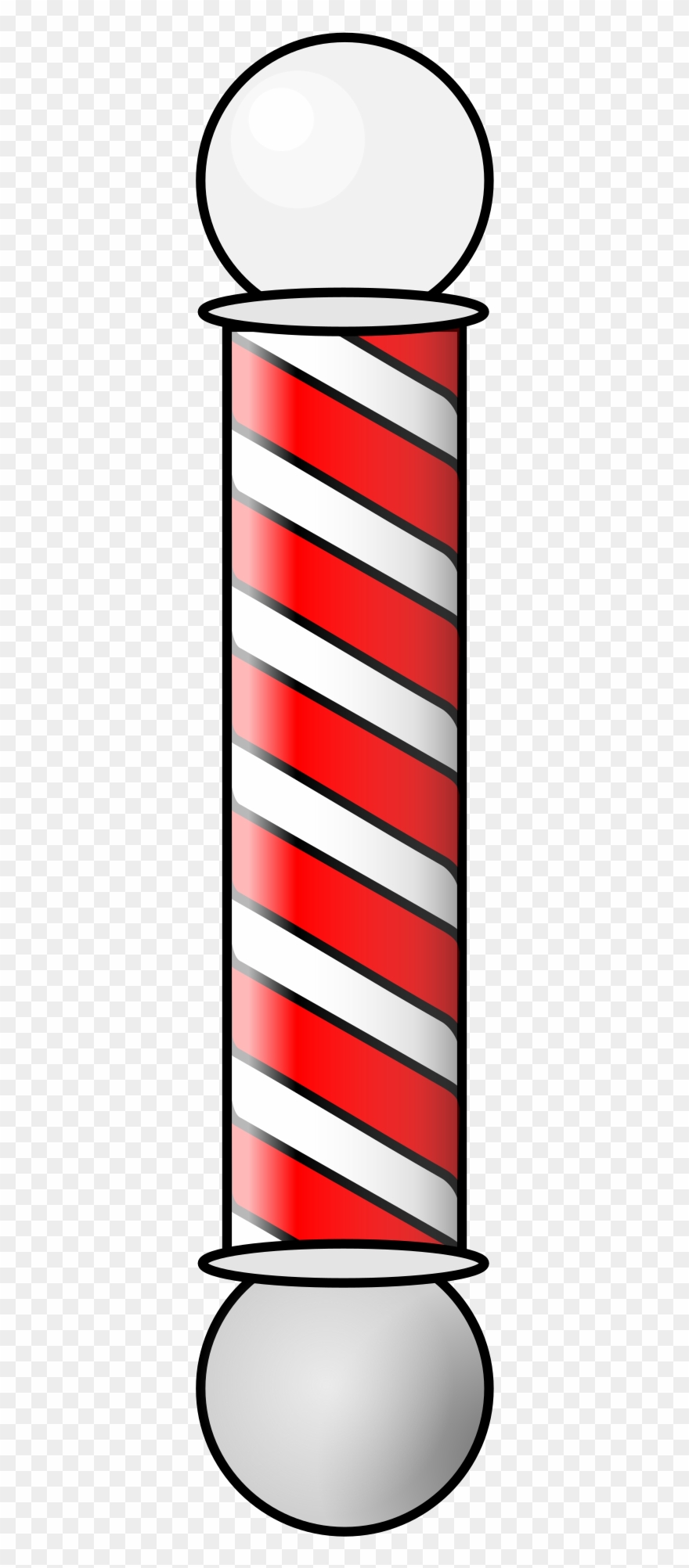Freeuse Download Barbershop Smil Animation Big - Barber Shop Pole Clipart - Png Download