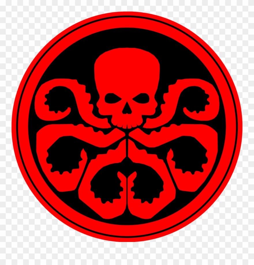 Captain America Wolverine Clip Art - Hydra Marvel Logo - Png Download