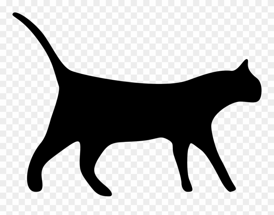 Black - Cat Icon No Background Clipart