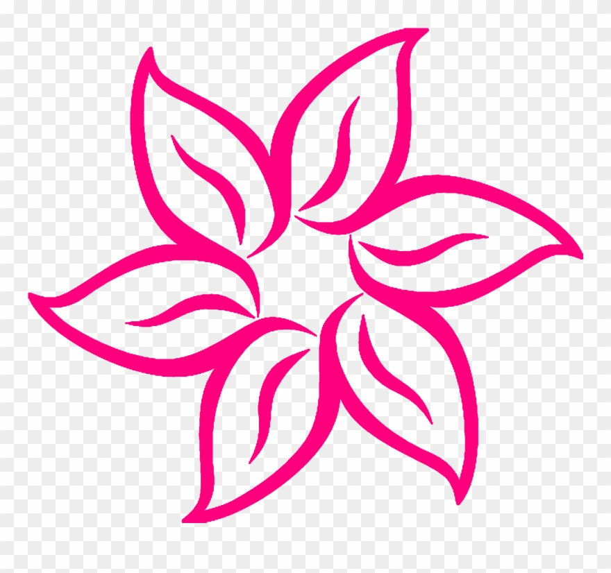 Copyright Free Flower Sunshine Clipart - Pink Flower Clipart - Png Download