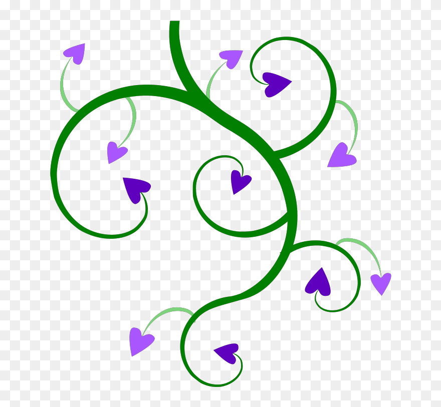 Ivy Clipart Pumpkin Vine - Grey And Pink Borders - Png Download