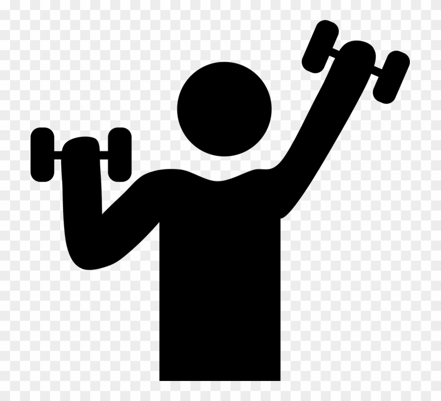 Fitness Clipart - Exercising Clipart Png Transparent Png