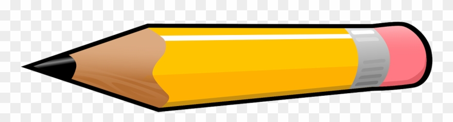 Pencil Clip Art - Horizontal Pencil Clipart - Png Download