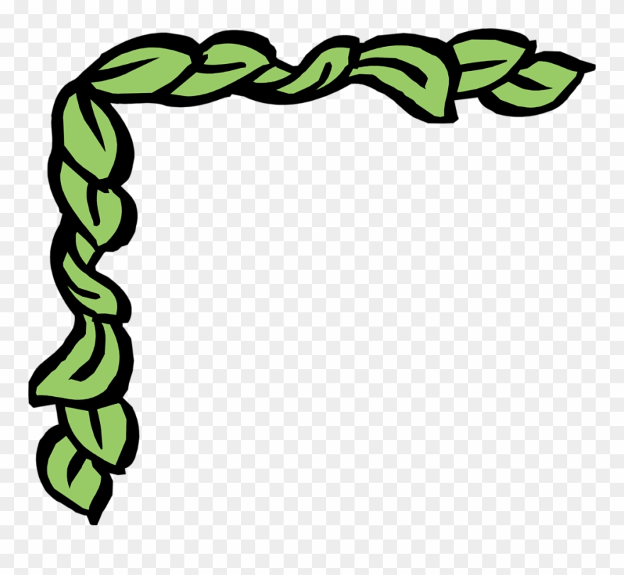 Ivy Clipart Corner Ivy Border - Greek Borders Clip Art - Png Download