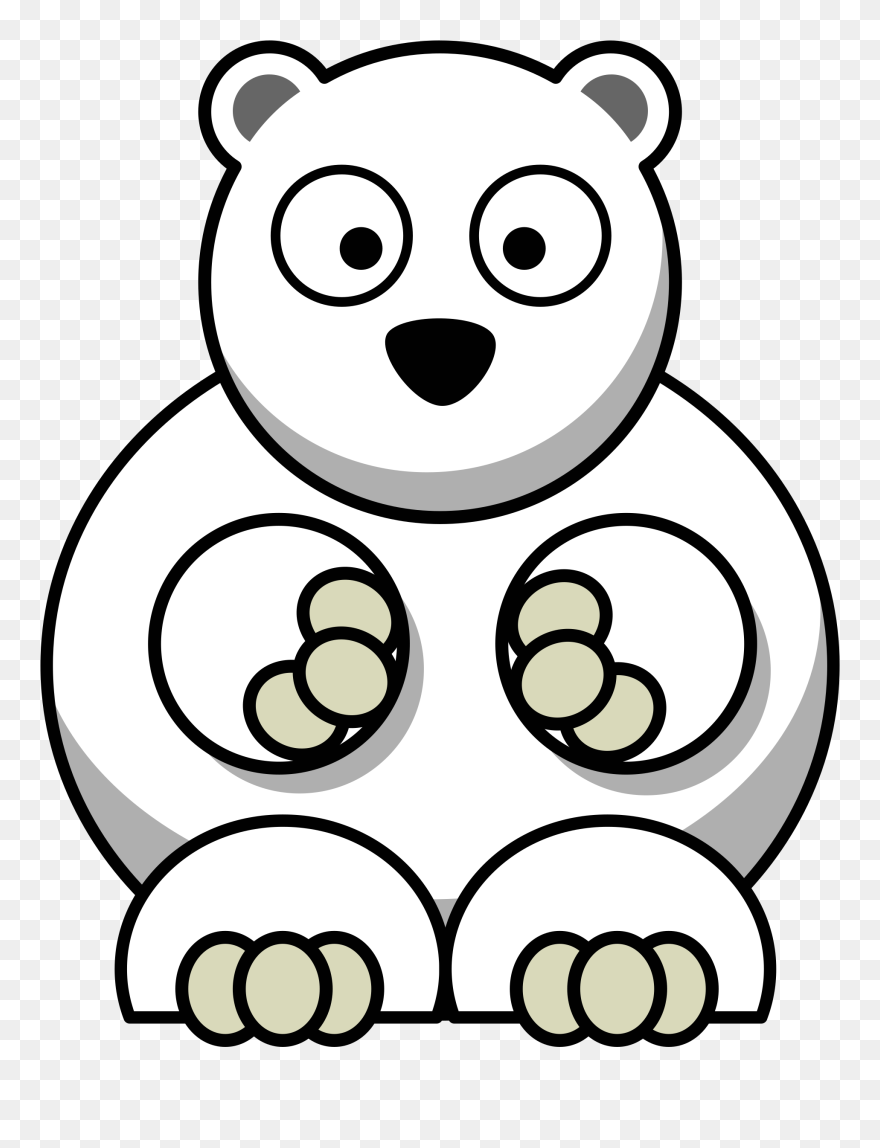 Polar Bear Giant Panda American Black Bear Cartoon - Polar Bear Cartoon Transparent Clipart