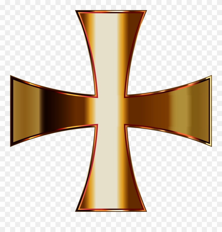 Big Image - Golden Maltese Cross Clipart