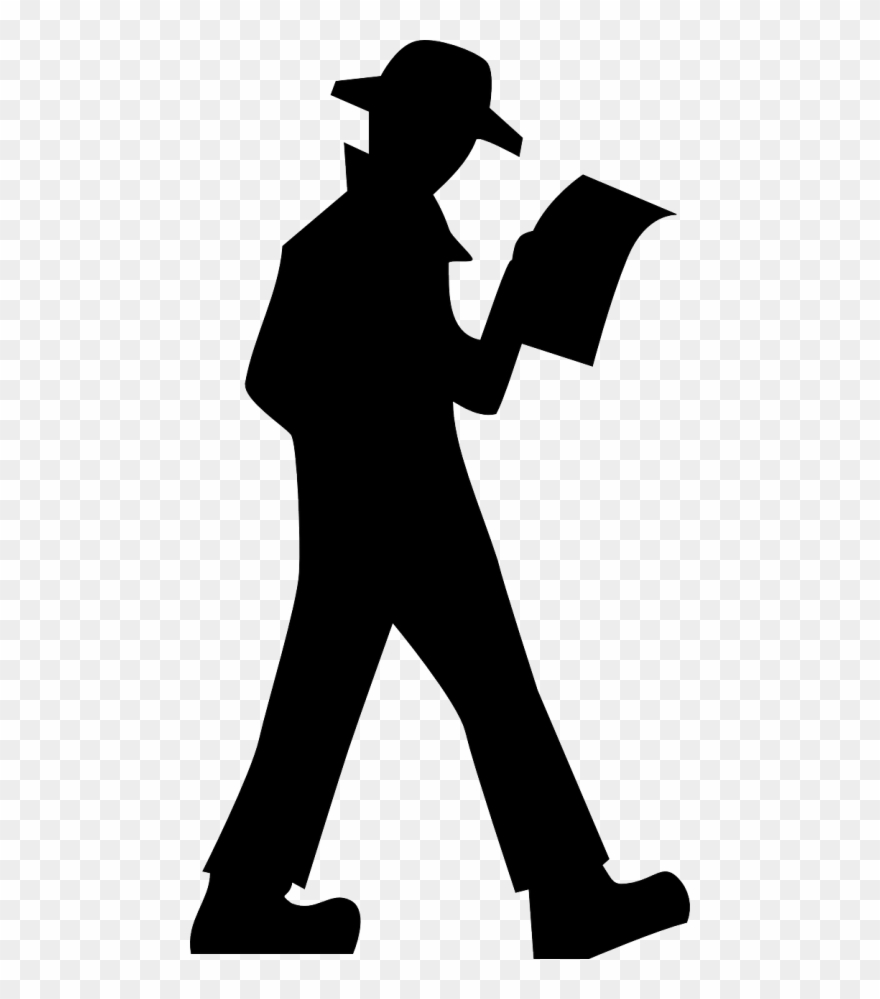 Detective Clipart - Secret Agent Clipart Silhouette - Png Download