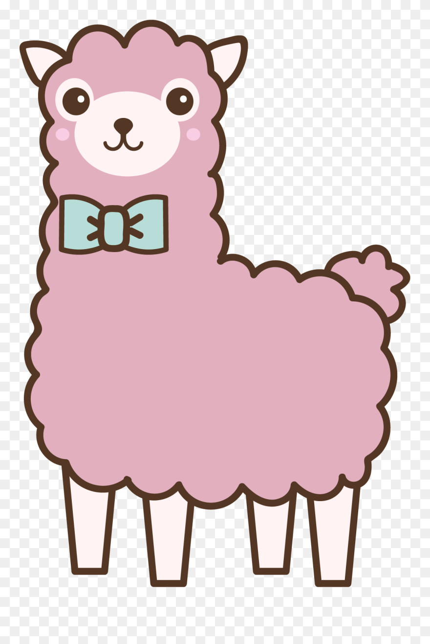 Big Image - Llama Cute Clipart - Png Download