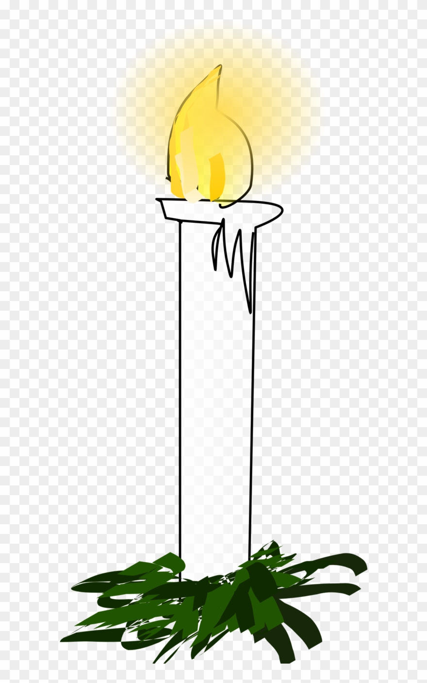 Free Christmas Light - Christ Candle Clipart - Png Download