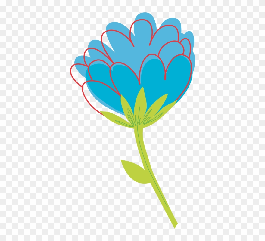 Gerbera Daisy Clipart - Single Flower Vector Art - Png Download