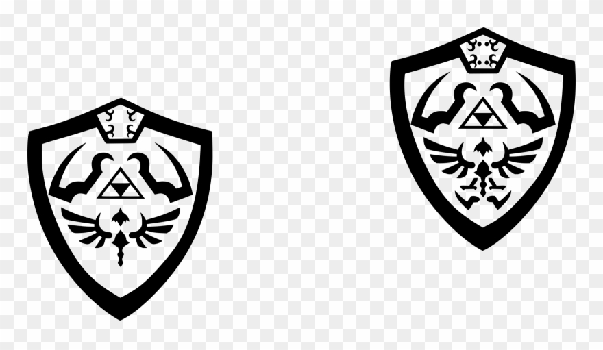Link Princess Zelda The Legend Of Zelda - Legend Of Zelda Shield Logo Clipart