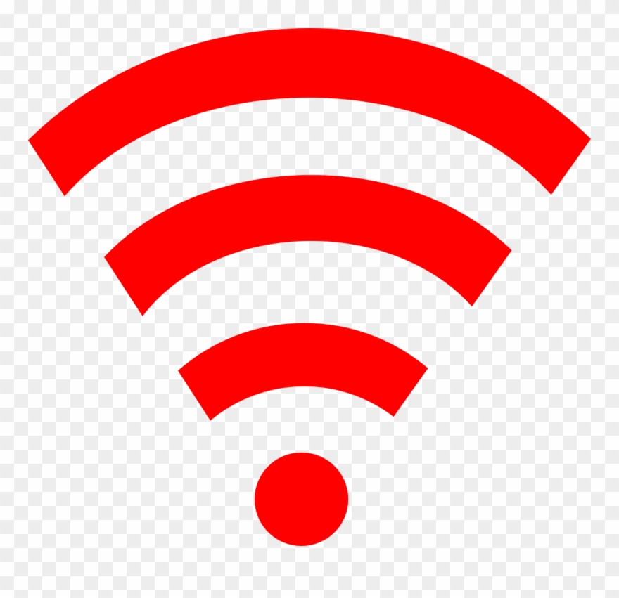 Red Wifi Link Clip Art - Wifi Logo Red Png Transparent Png