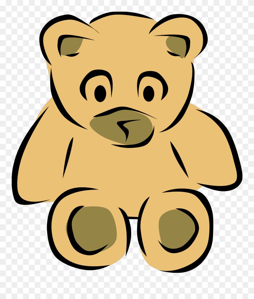 Teddy Bear Clipart Black And White - Teddy Bear Clip Art - Png Download