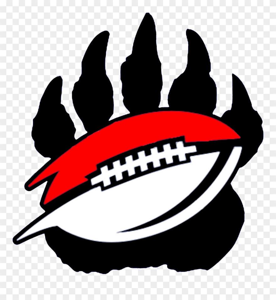 Image Of Bear Claw Clipart Bear Paw And Football Black - Bear Claw Logo Png Transparent Png