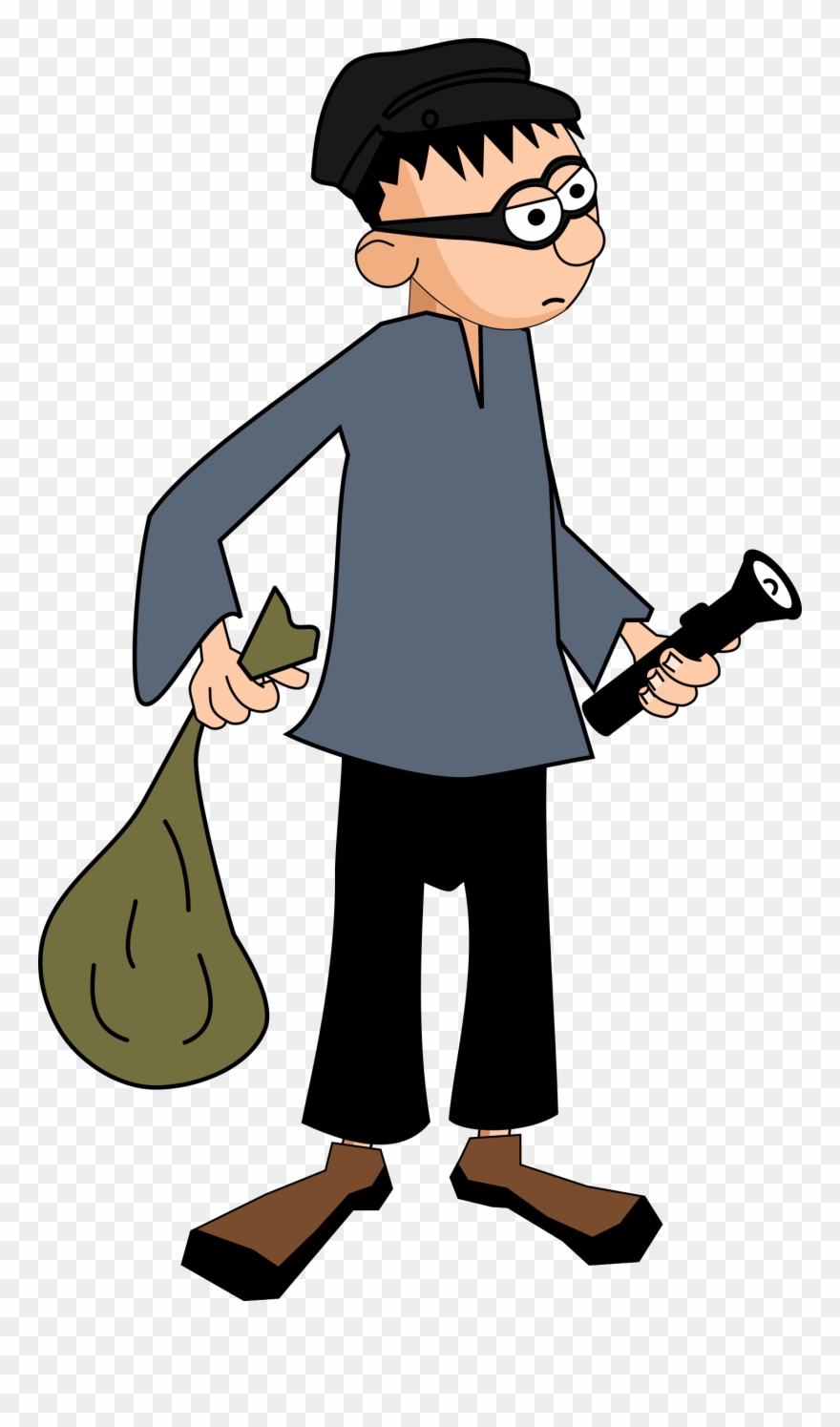 Theft Robbery Burglary Download Drawing - Thief Clipart - Png Download