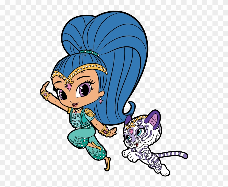 Leah Zac Shimmer, Tala Shine, - Shimmer And Shine Clip Art - Png Download