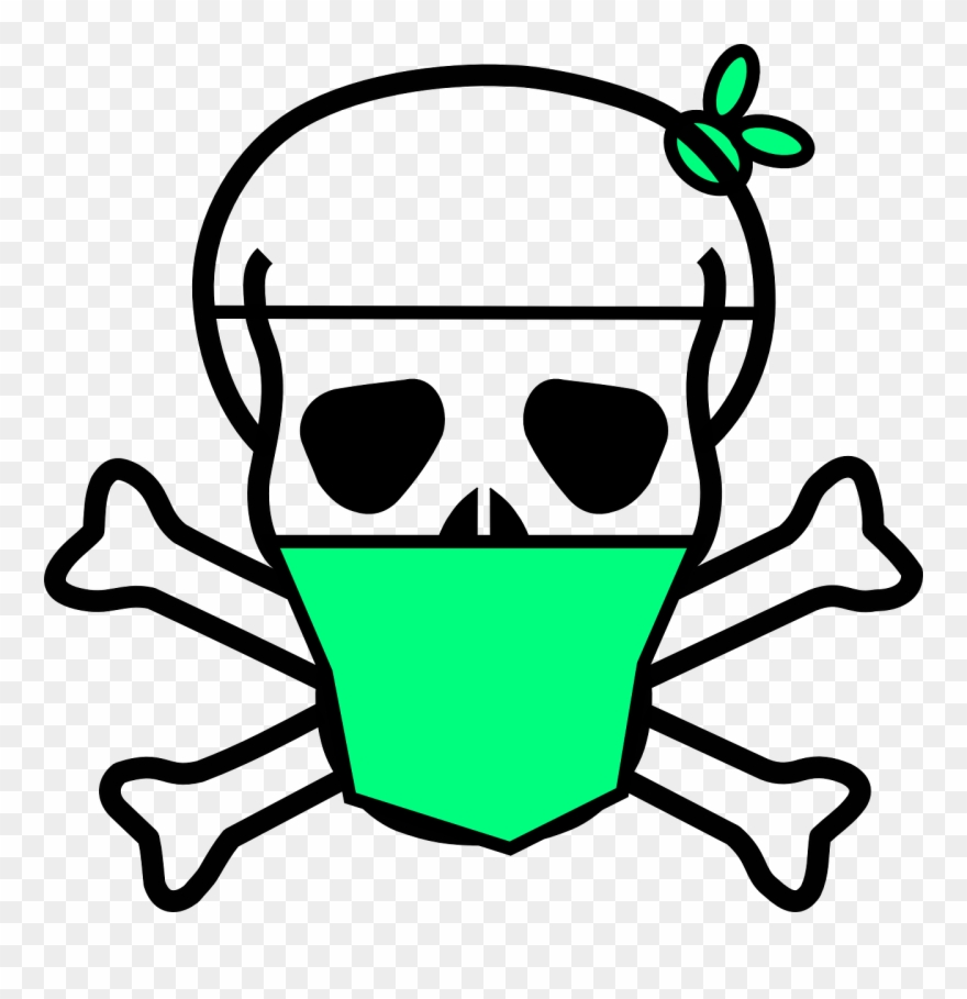 Skeleton Head Clipart Child Friendly - Skull And Crossbones - Png Download