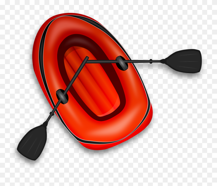 Boat Free To Use Clip Art - Rubber Boat Clip Art - Png Download