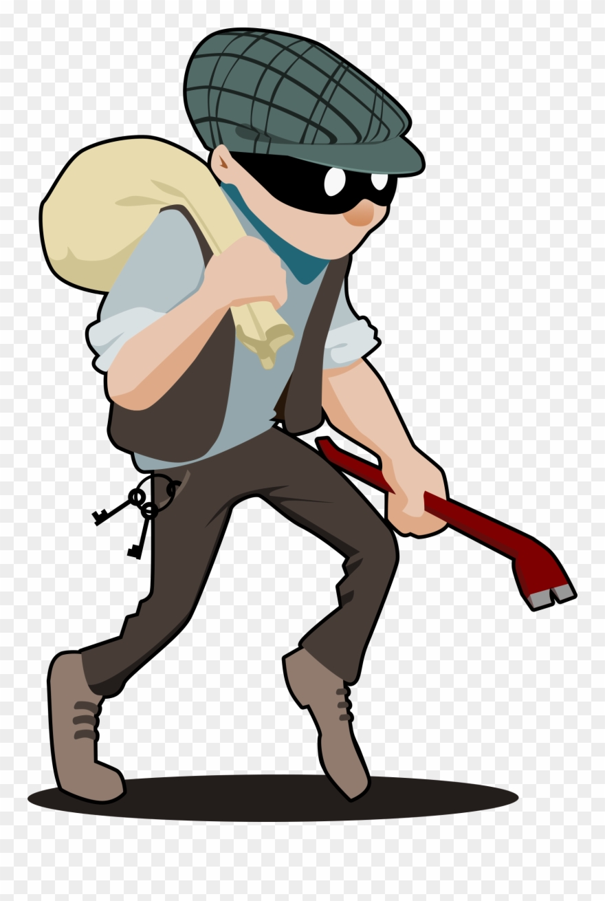 Burglar 1331px 268 - Bank Robbery Png Clipart