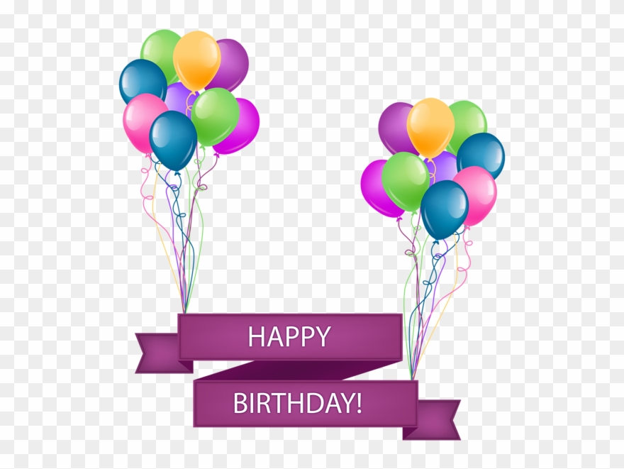 Clip Library Download Happy Birthday Banner With - Happy Birthday Png Background Transparent Png