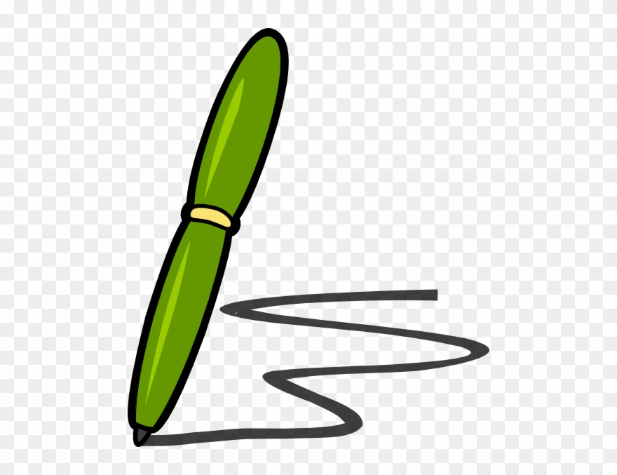 Pencil And Pen Cartoon Clipart
