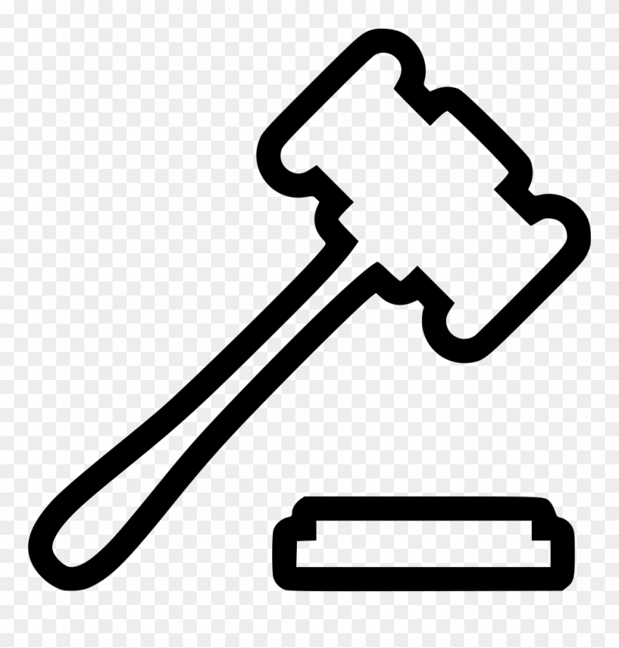 Clipart Hammer Lawyer - Png Download