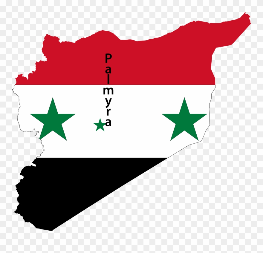 Download Jpg Library Download Giraffe Silhouette Clipart - Syria Flag With Map - Png Download