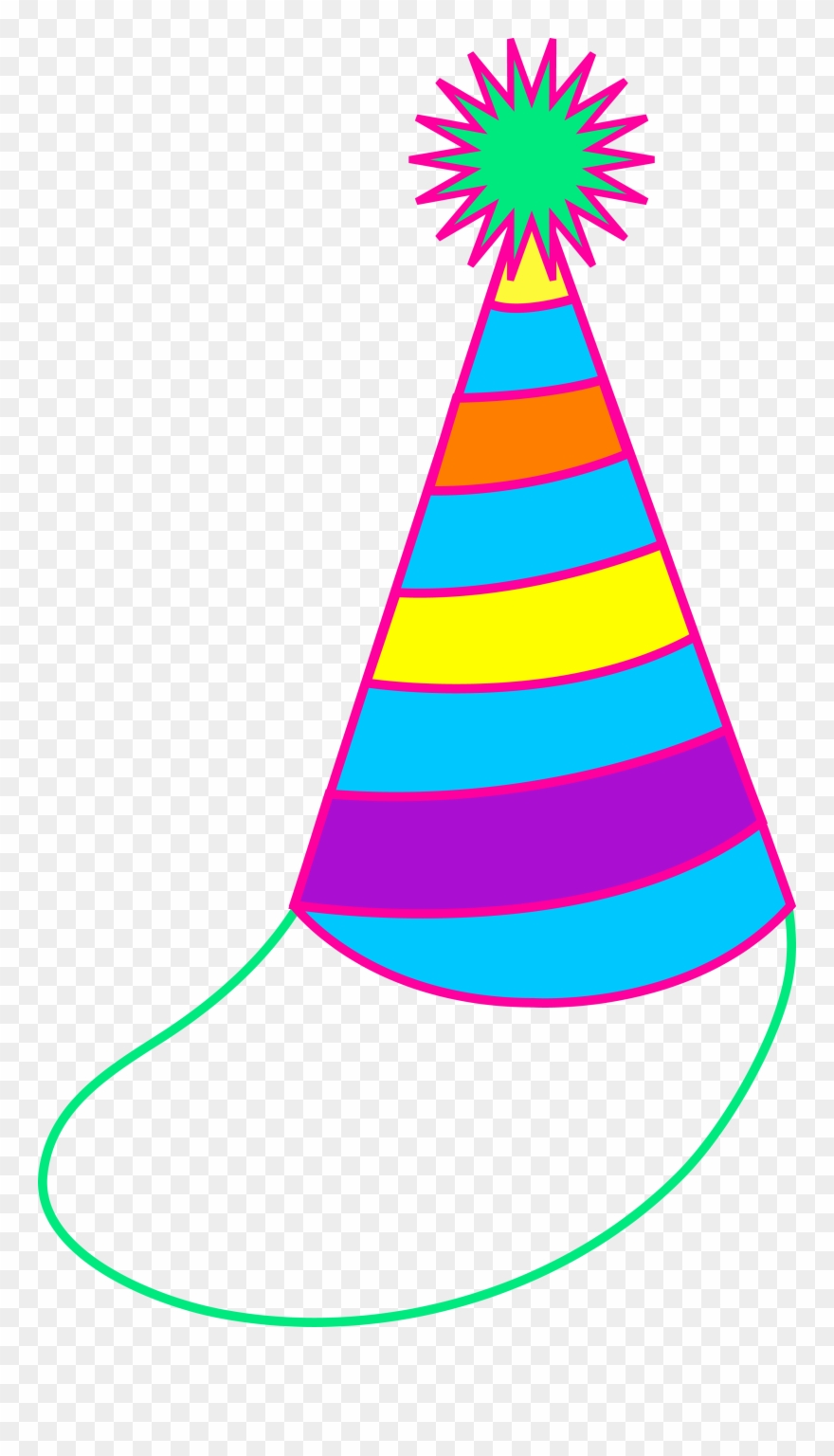 Codes For Insertion - Birthday Party Hat Cartoon Clipart
