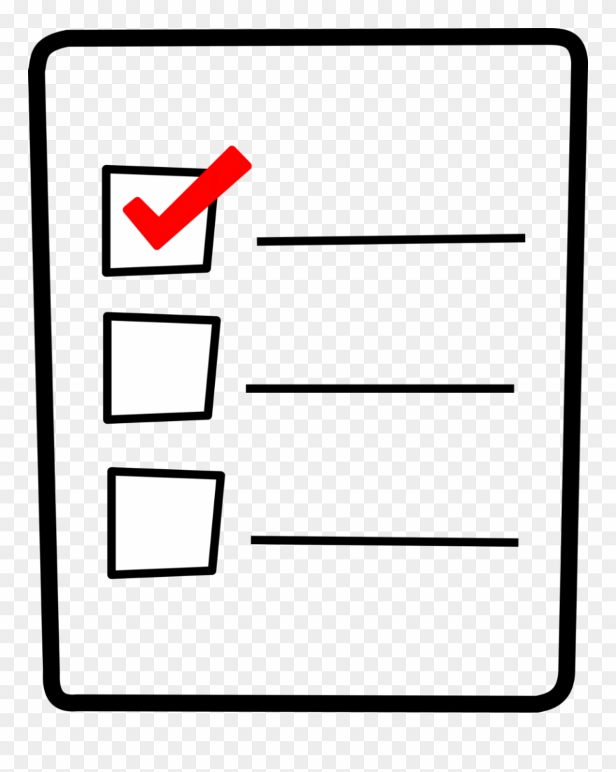 Creative Commons Check List Open By Improulx - List Clipart Transparent Background - Png Download